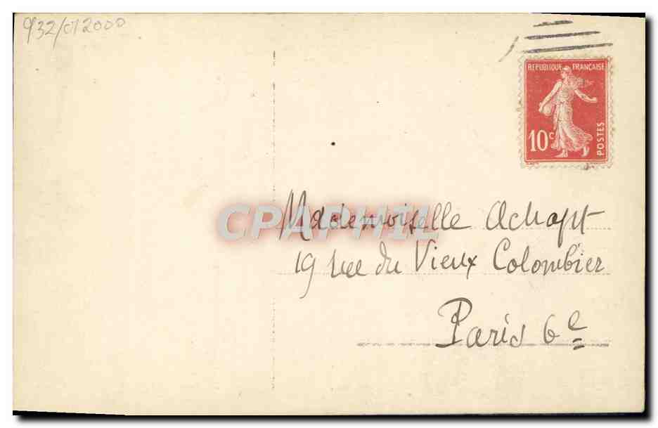 CPA A la folie Femme — Rückseite