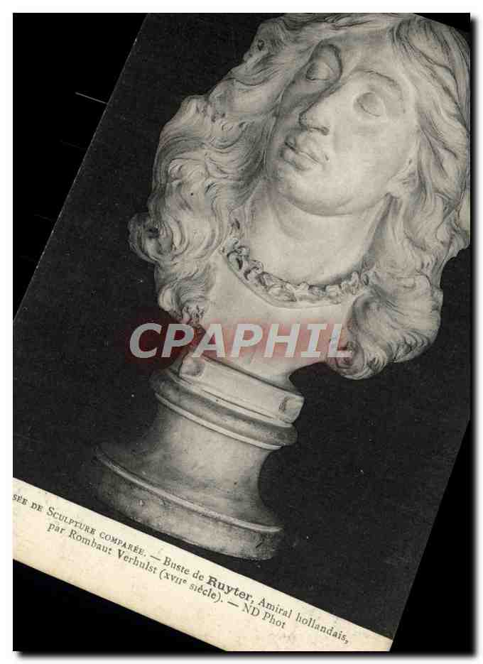 Bust des Ruyter, niederländischer Admiral — 17. Jahrhundert — ND Phot
