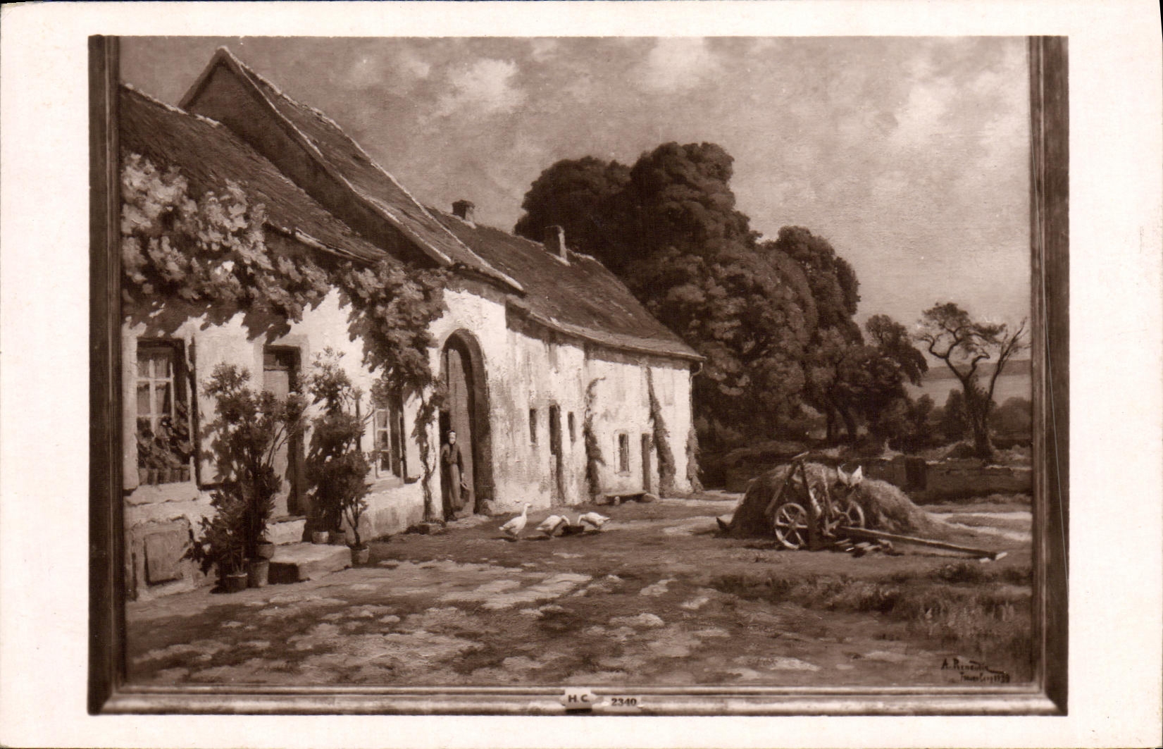 CPA Salon de Paris Renaudin Alfred Maison frontiere a Franenberg Lorriane