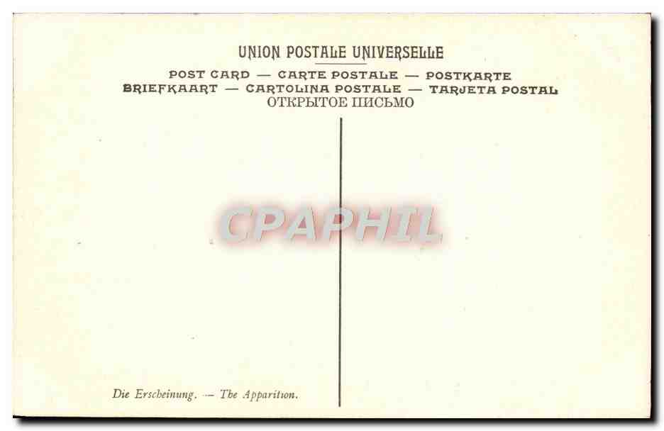 CPA Moreau L'apparition Musee du Luxembourg Paris  — Verso