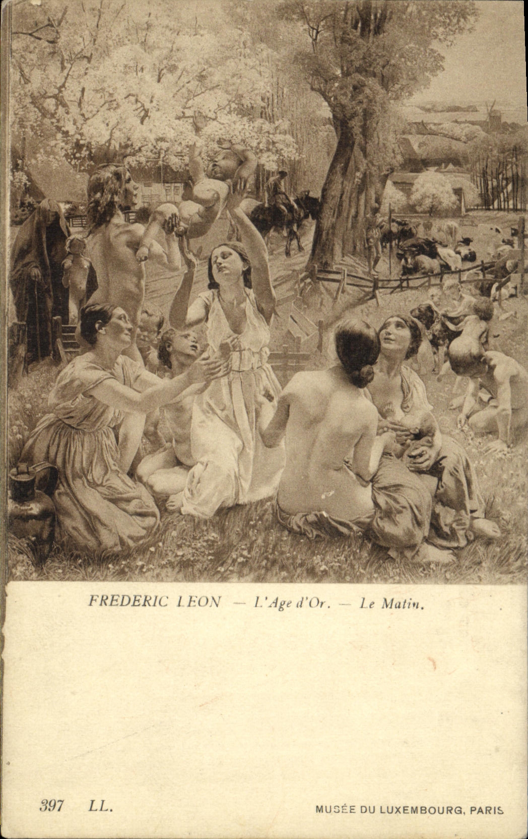 CPA Frederic Leon L'age d'or Le matin