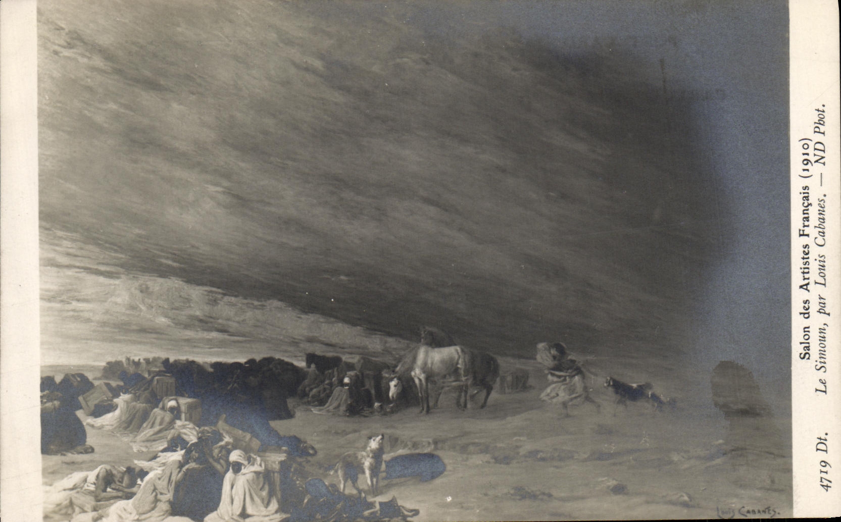 Le Simoun, par Louis Cabanes — Salon des Artistes Français 1910 — Louis Cabanes, n° 4719