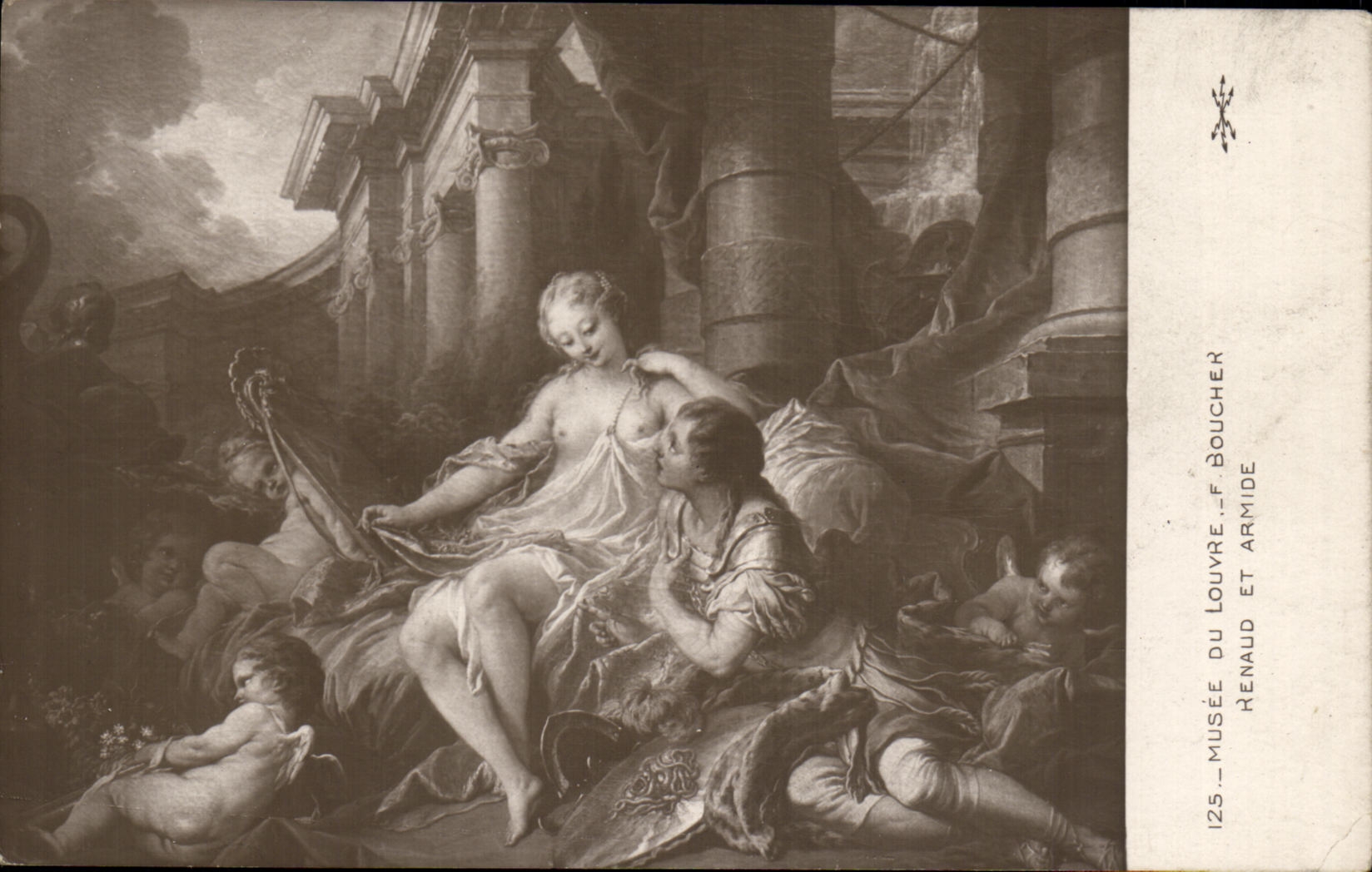 CPA Musee du Louvre Paris Boucher Renaud et Armide 