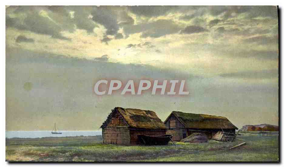 CPA Maisons au bord de la mer