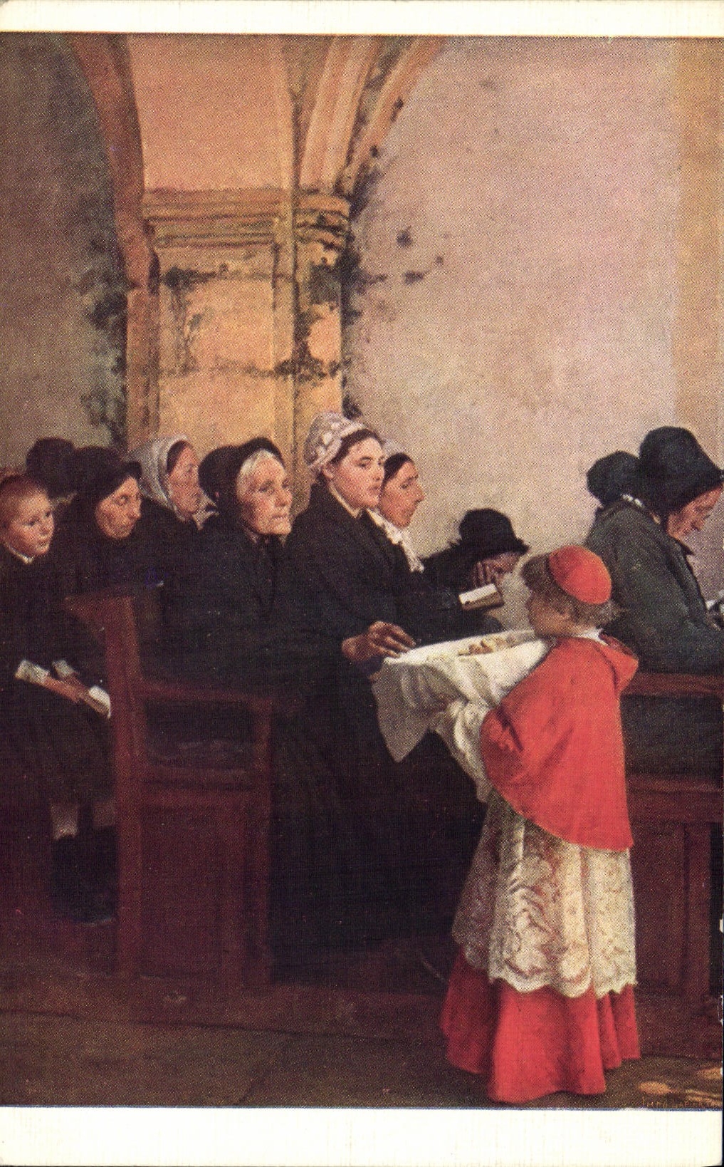 CPA Dagnan Bouveret Le pain benit