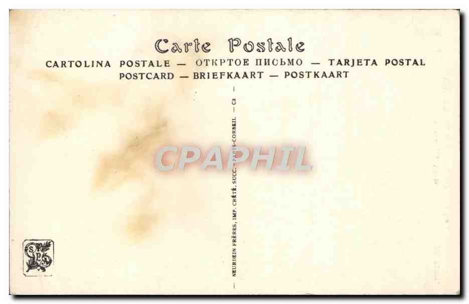 CPA Weber Une fausse note Trompette — Verso