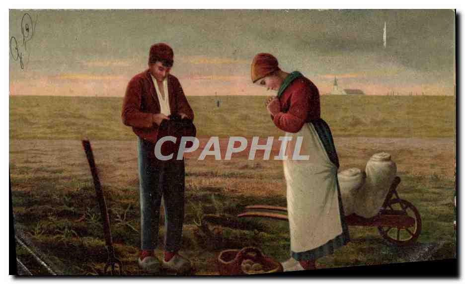 CPA Millet l'angelus 