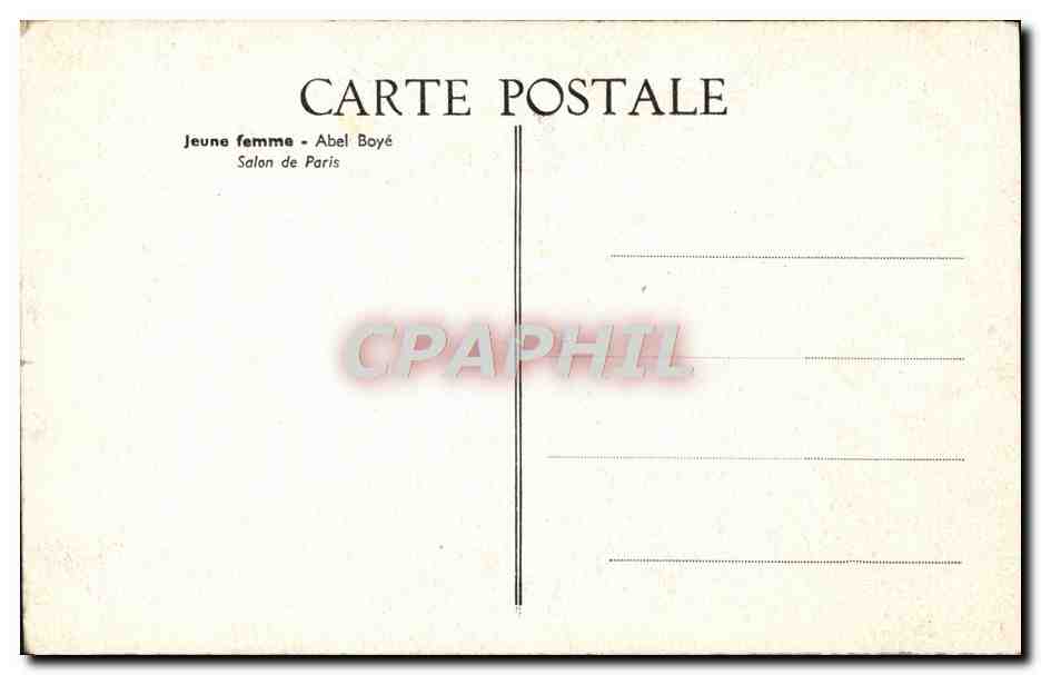 CPA Femme — Rückseite
