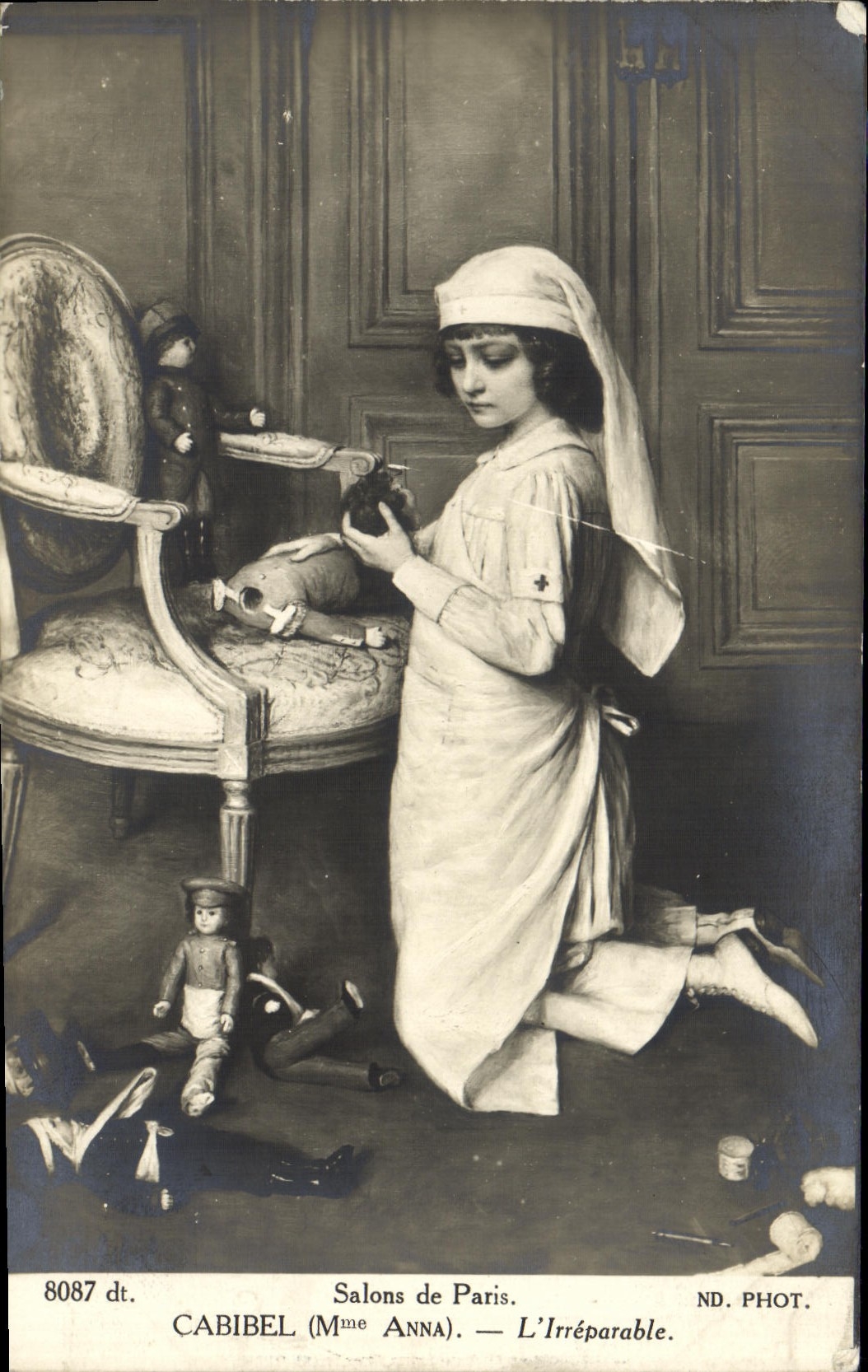 CPA Fantaisie Salons de Paris Cabibel L'irreparable 