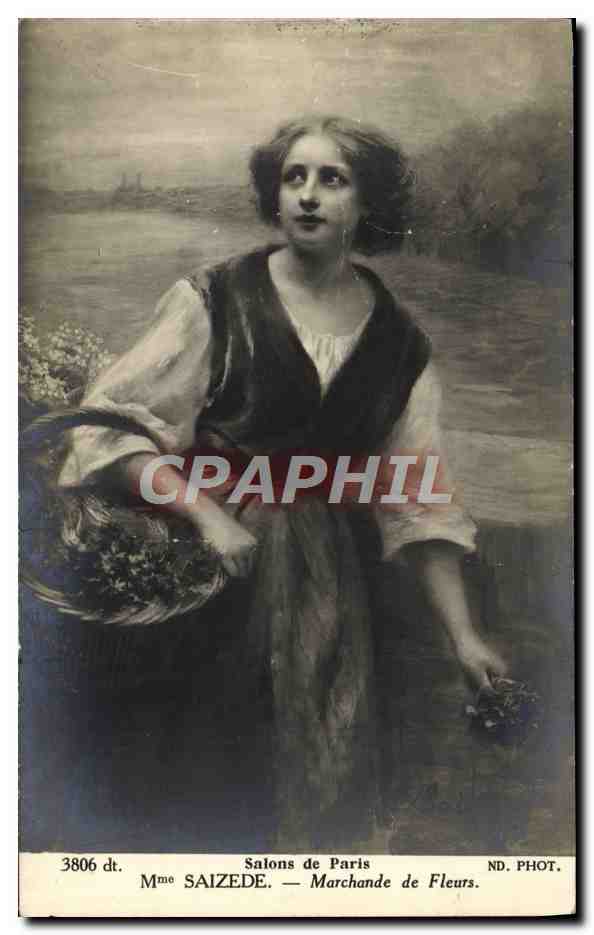 Mme SAIZEDE — Marchande de Fleurs — Salons de Paris, ND. PHOT.