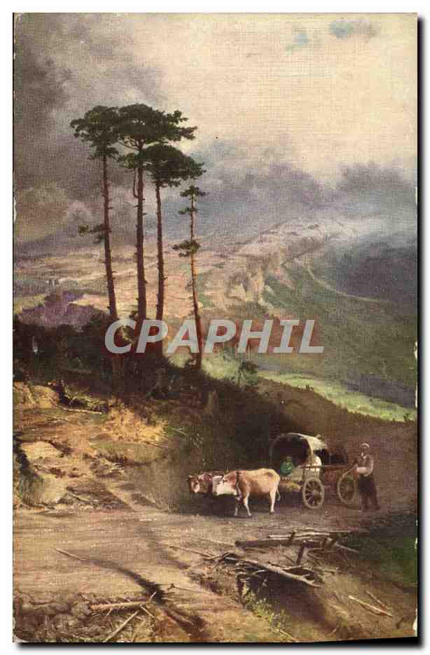 CPA Fantaisie Vasilieff Vue dans la Crimee Ukraine