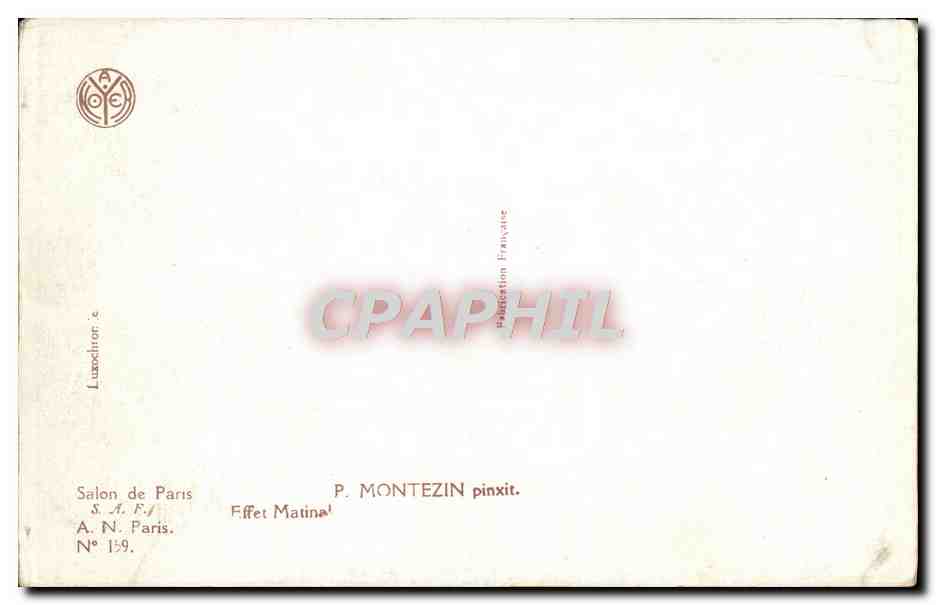 CPA Fantaisie Montezin Effet matinal — Verso
