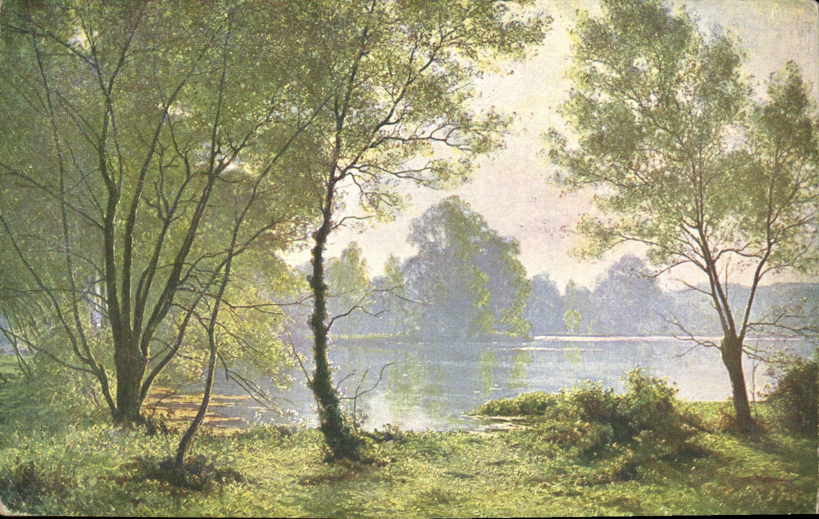 CPA Fantaisie Salons de Paris Albert Rigolot Matinee d'automne 