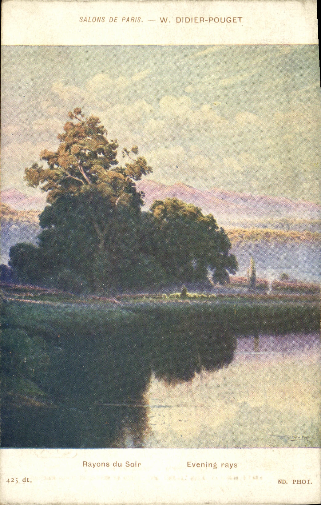 CPA Fantaisie Salons de Paris Didier Pouget Rayons du soir 