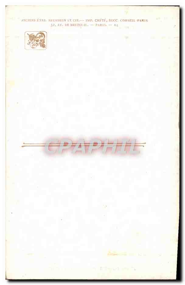 CPA Fantaisie Salons de Paris Didier Pouget Rayons du soir  — Verso