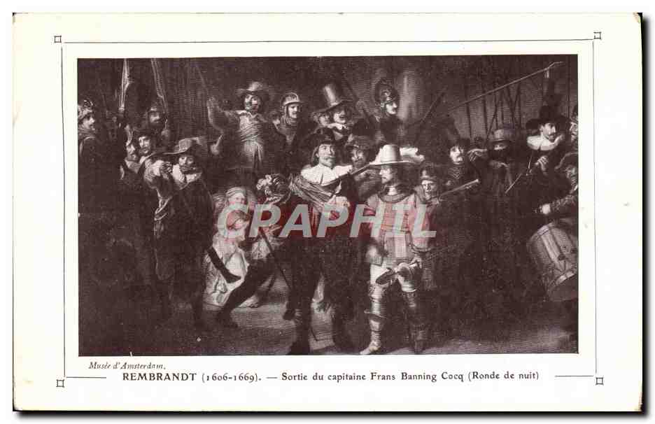 Sortie du capitaine Frans Banning Cocq — Rembrandt (1606-1669) — Musée d'Amsterdam
