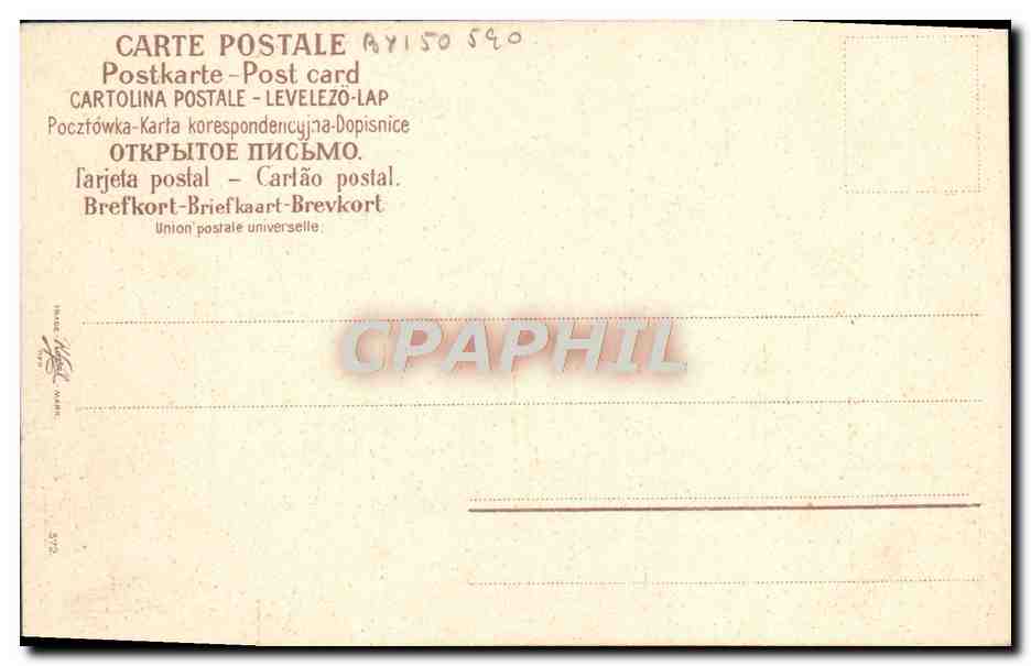 CPA Fantaisie Glaneuses — Verso