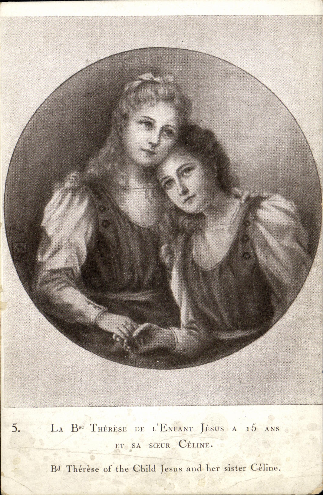 La Béthérèse de l'Enfant Jésus et sa sœur Céline — à 15 ans — série 5