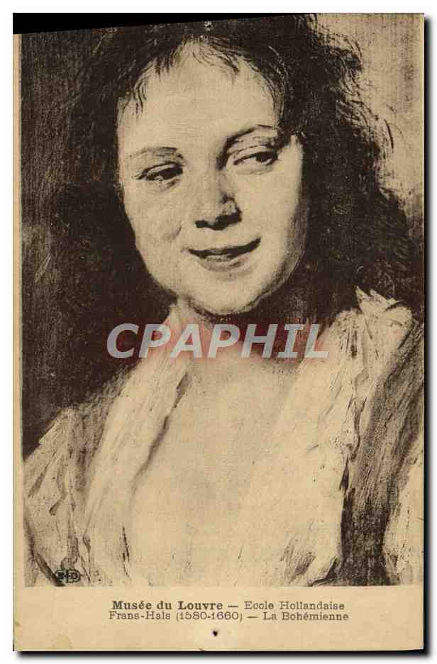 CPA Fantaisie Paris Musee de Louvre Frans Hals La bohemienne 