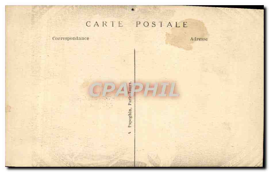 CPA Fantaisie Musee du Louvre Paris David Meme Recamier  — Verso