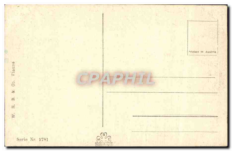CPA Fantaisie Tempete — Verso