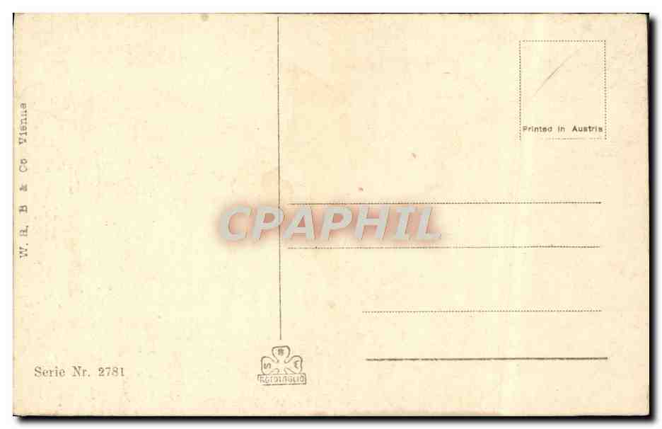 CPA Fantaisie Tempete — Verso