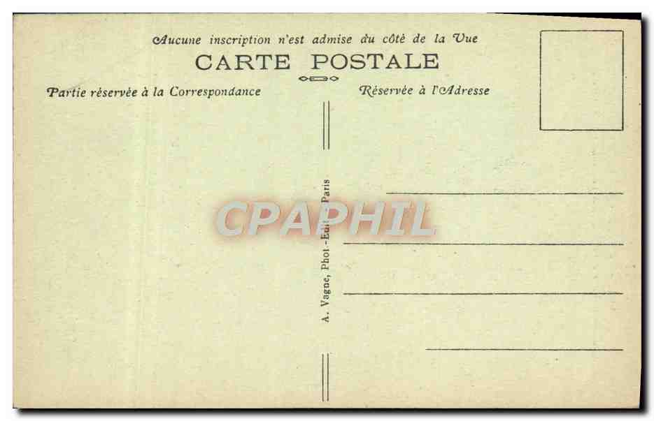 CPA Fantaisie Sainte Genevieve Patronne de Paris et protectrice de l'enfance Moutons — Verso