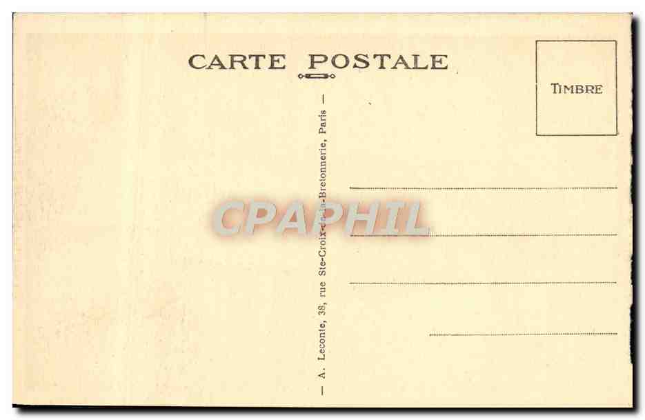CPA Fantaisie Malmaison Napoleon 1er 1er consul  — Verso