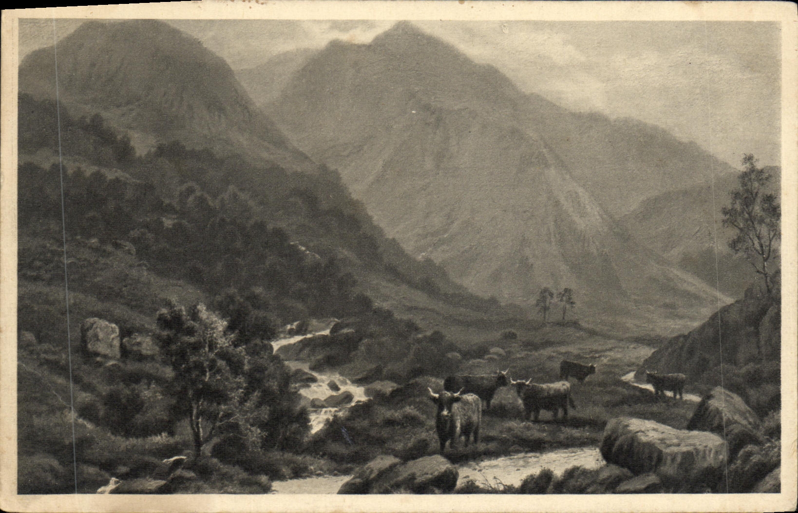 CPA Fantaisie Montagnes