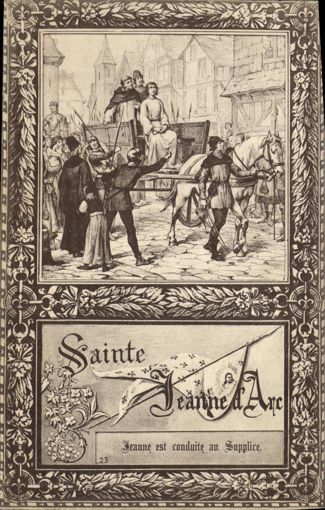 CPA Fantaisie Sainte Jeanne d'arc