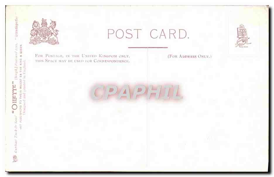 CPA Fantaisie Harvest of Tor a Chuil — Verso