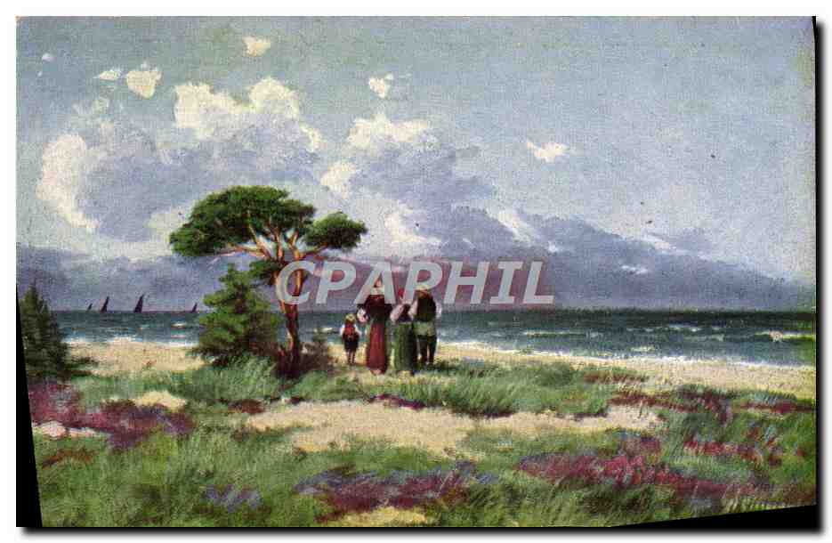 CPA Fantaisie paysage 