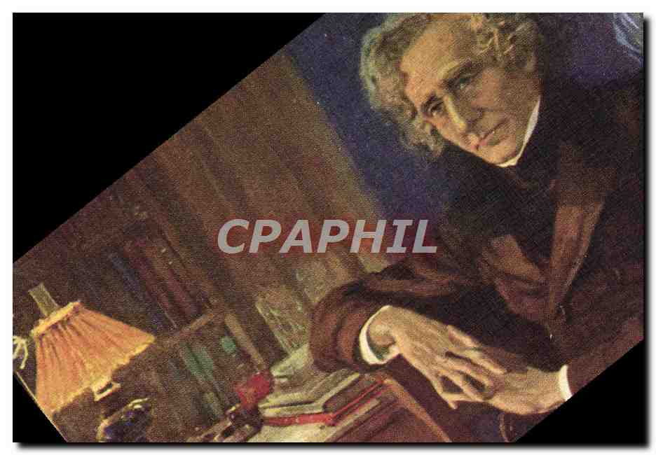 CPA Fantaisie Balestrieri Berlioz composant Les Troyens 