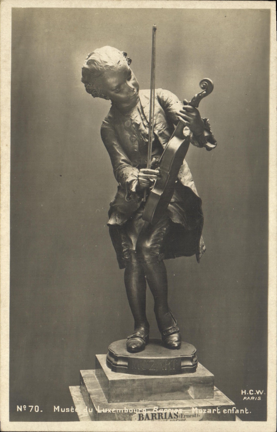 CPA Paris Musee du Luxembourg Mozart enfant Violon 