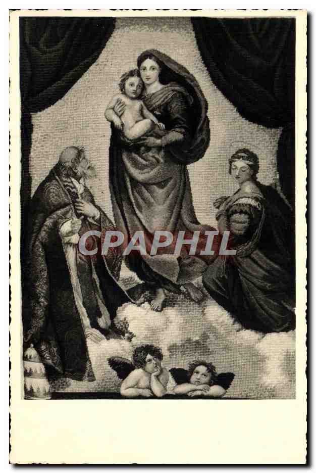 CPA Fantaisie Vierge a l'enfant