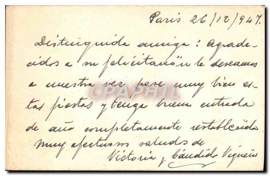 CPA Fantaisie Bonne annee — Rückseite