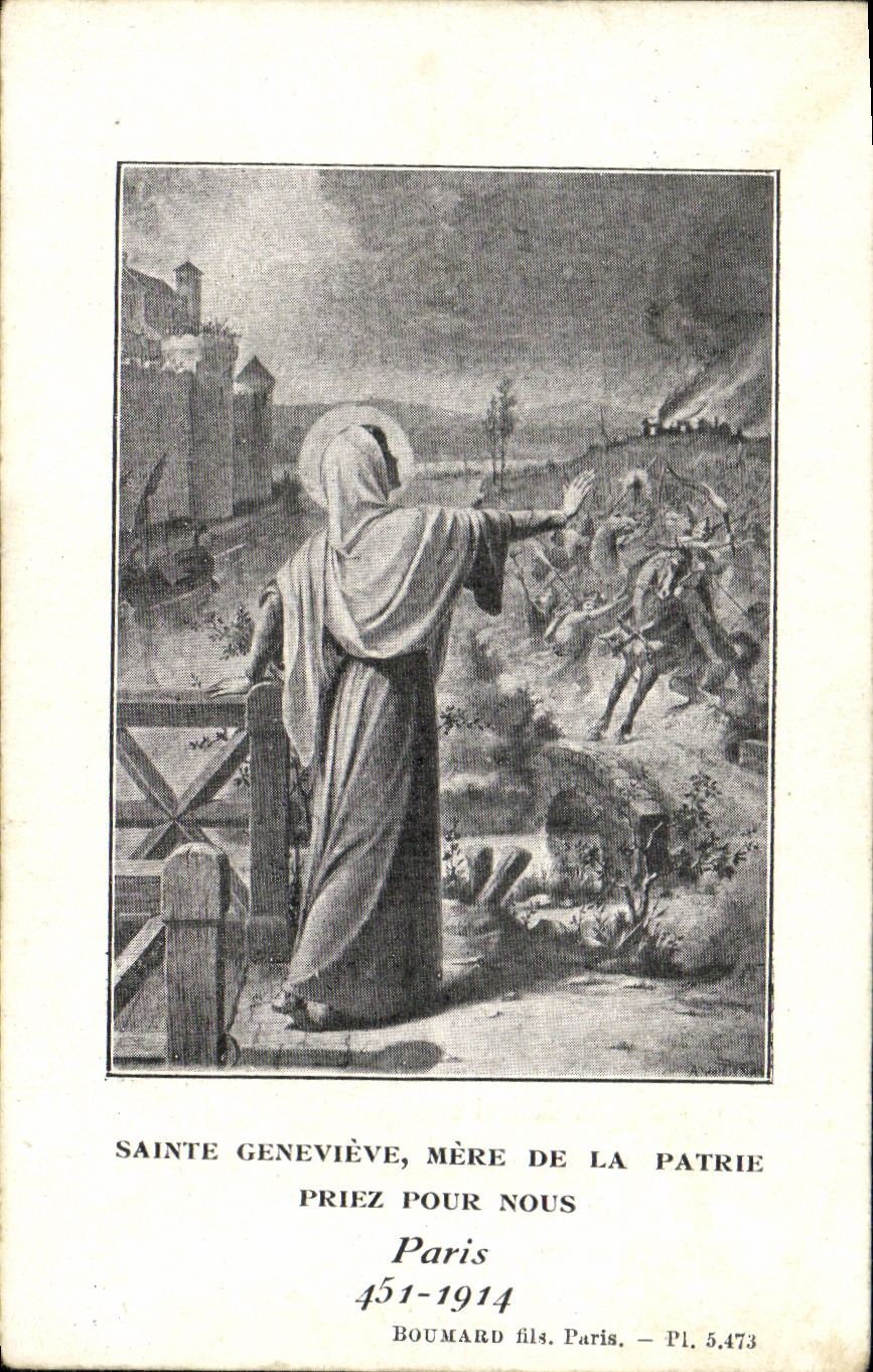 Saint Geneviève, Mother of the Fatherland — Paris, 1914 — Boumard fils, Pl. 5.473