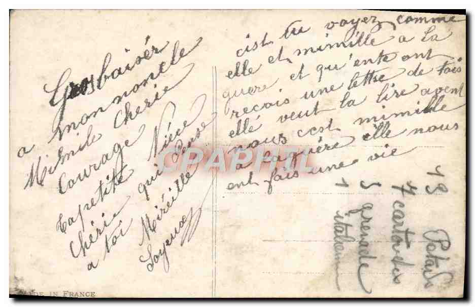 CPA Fantaisie Enfant Fer a Cheval  — Rückseite
