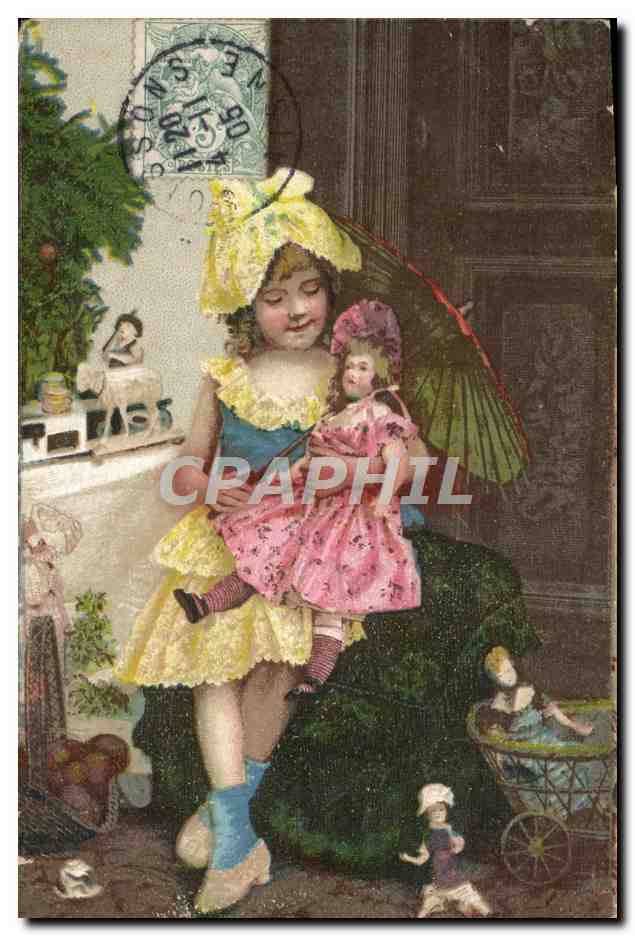 CPA Fantaisie Enfant Poupee