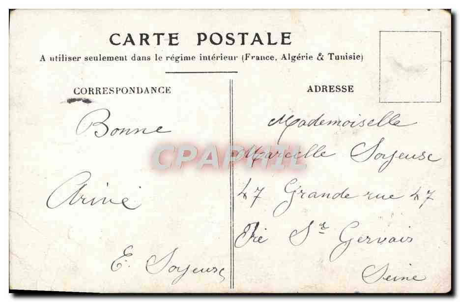 CPA Fantaisie Enfant Poupee — Rückseite