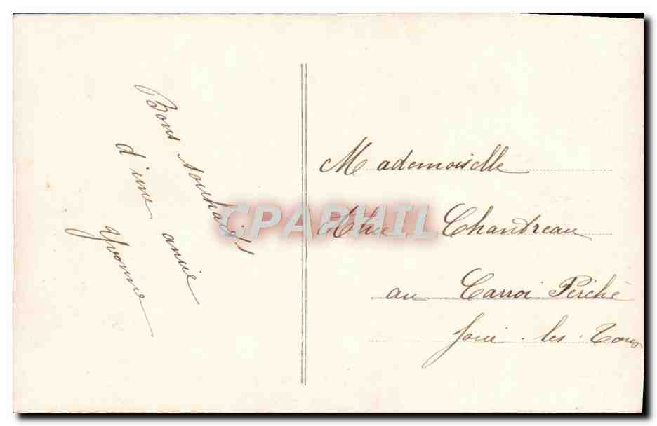 CPA Fantaisie Homme  — Rückseite
