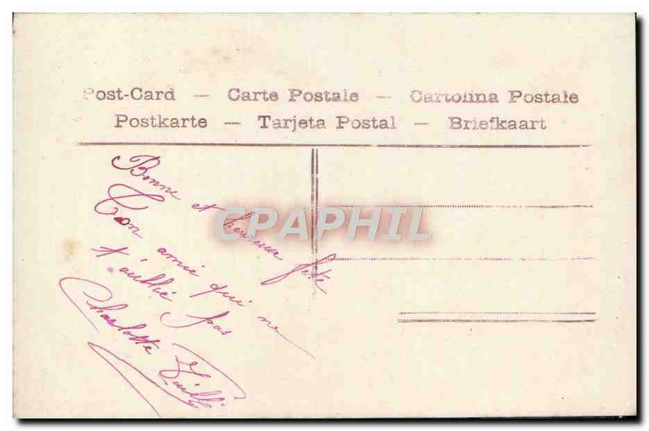 CPA Fantaisie Femme — Verso