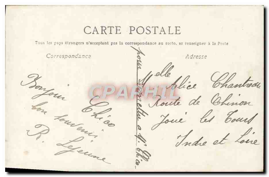 CPA Fantaisie Enfant — Rückseite