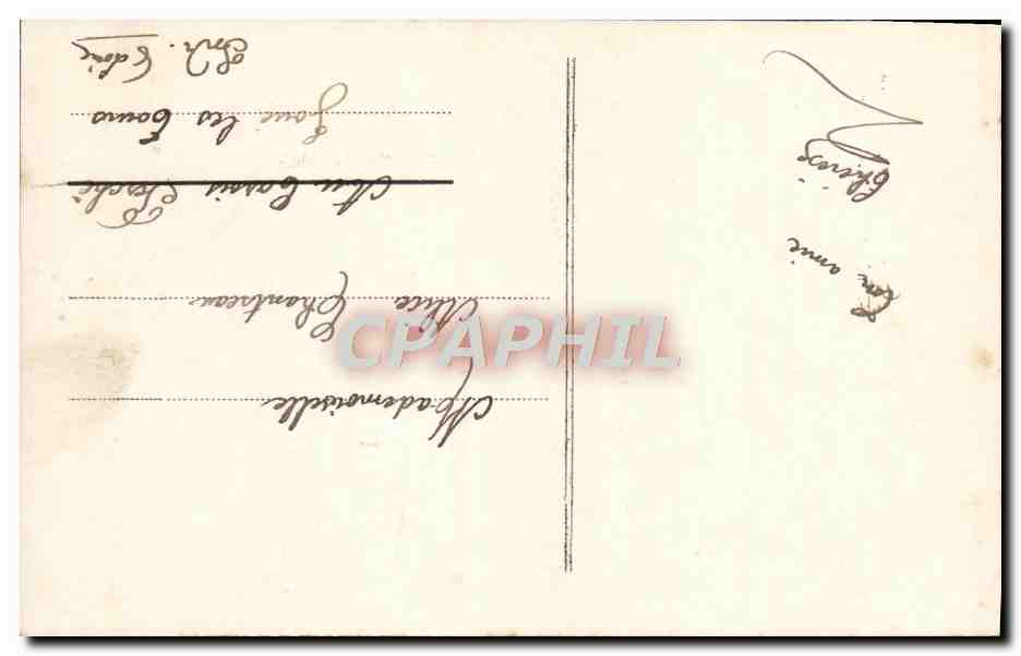 Femme tenant des œufs de Pâques — éditeur CPAPHIL, n° 305 — Verso