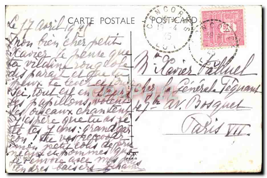 CPA Fantaisie Enfants Militaria  — Rückseite