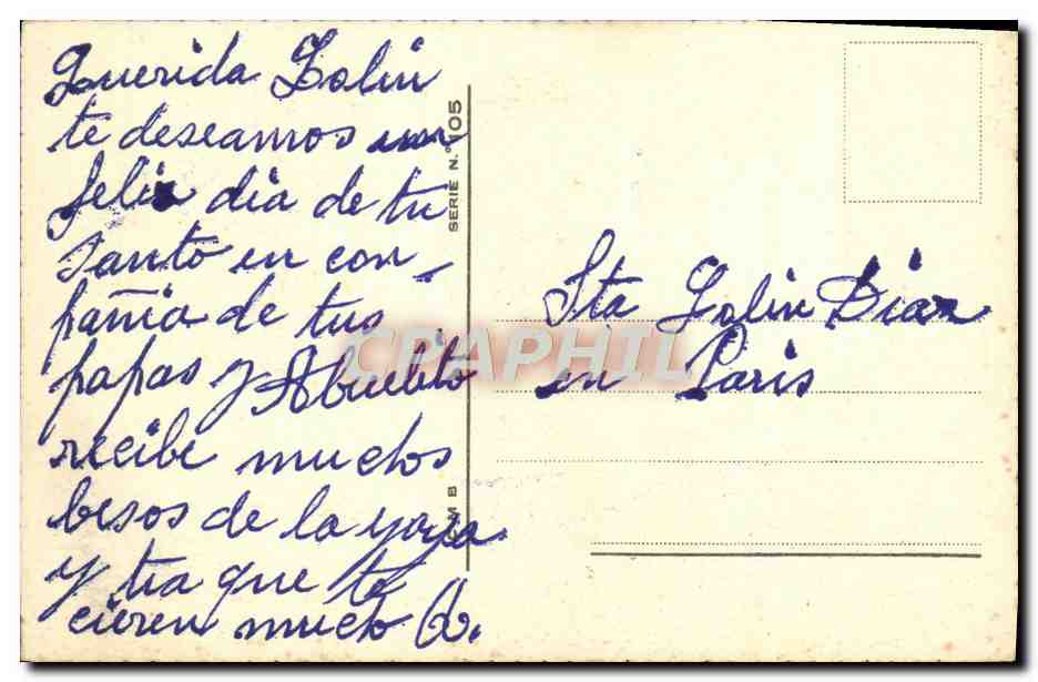 CPA Fantaisie Enfants — Rückseite