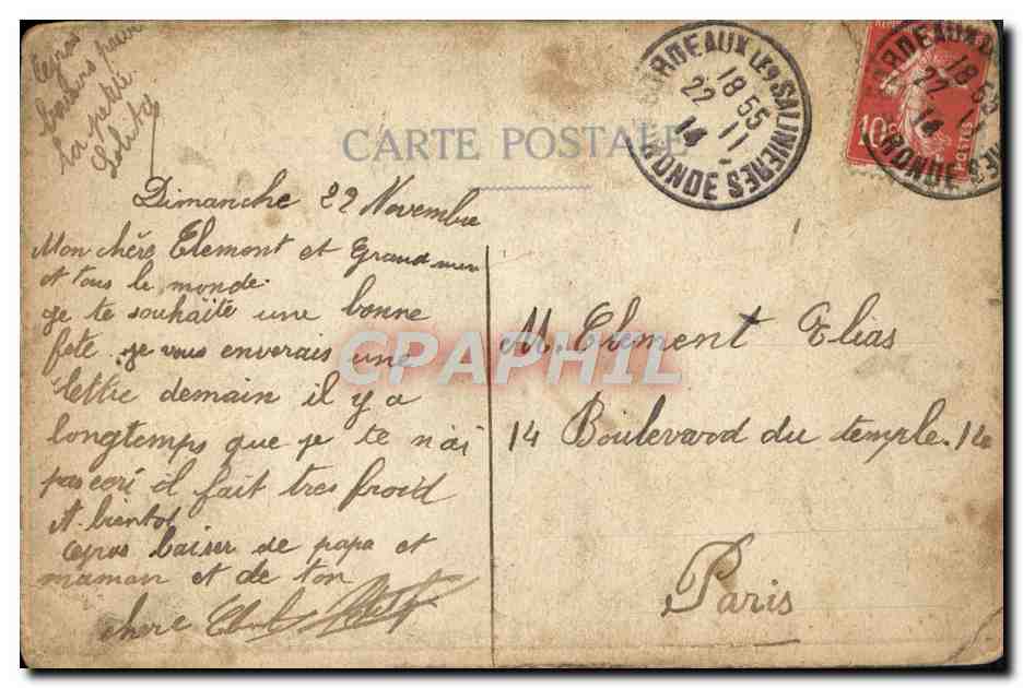 Capture of Altkirch (Alsace) — August 1914 — Publisher TEV & Cie — Back