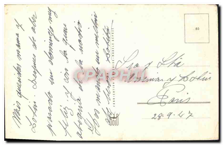 CPA Fantaisie Enfant Mouton  — Verso