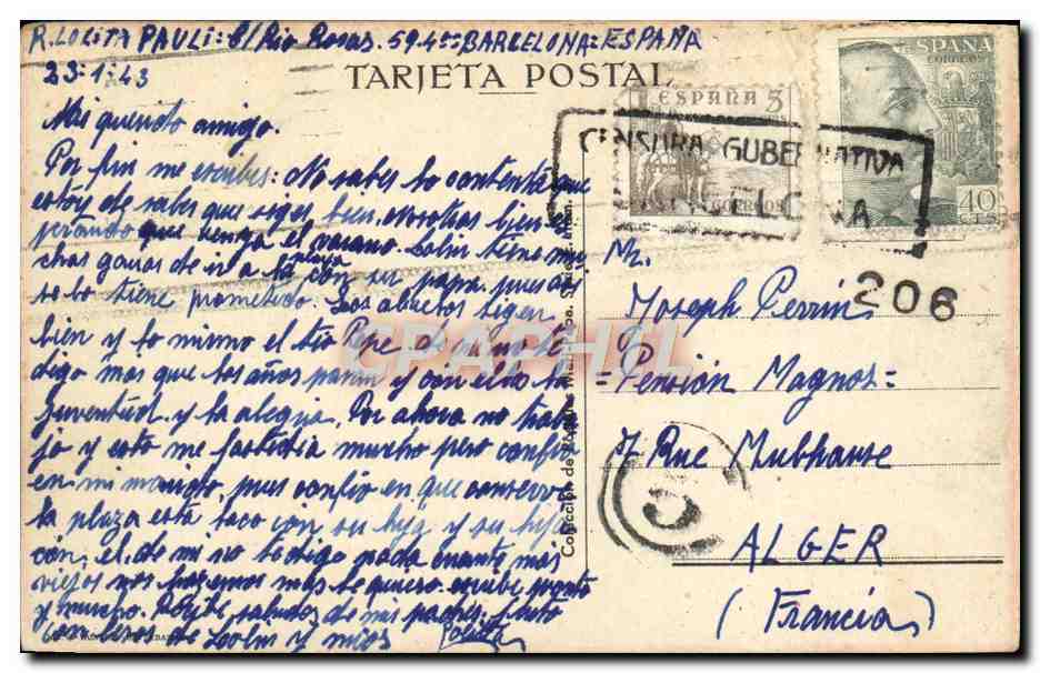CPA Fantaisie Enfant Lune  — Rückseite