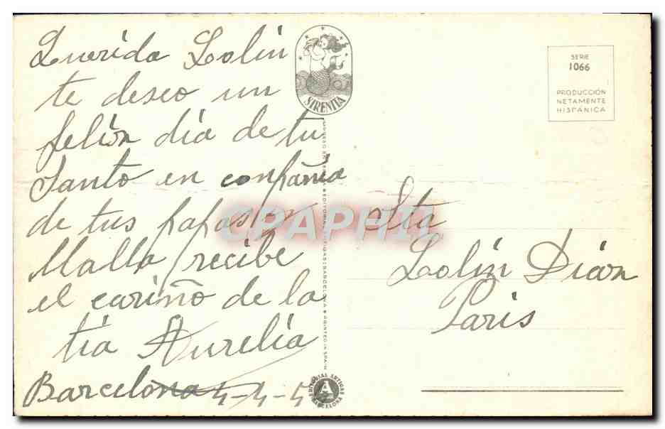 CPA Fantaisie Enfants Chien — Verso